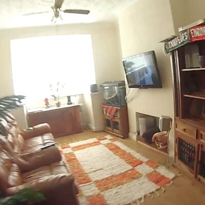 August 2017, photo of living room at daddy's house in Grimsby (1). Daddy rented this house to be a home for Ayrton, Gabrielle & daddy however, it sadly was a home to them for less than 15 months as their mother & children's services never agreed to them returning. Click watch full clip