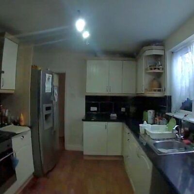 August 2017, photo of kitchen at daddy's house in Grimsby. Daddy rented this house to be a home for Ayrton, Gabrielle & daddy however, it sadly was a home to them for less than 15 months as their mother & children's services never agreed to them returning. Click watch full clip