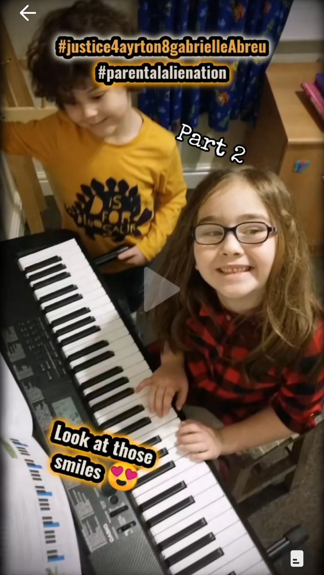 January 2017, photo of Ayrton Abreu standing next to Gabrielle as she finished playing John Legend's all of me, on her keyboard piano at their home with daddy. She learnt its intro from daddy in less than 10 minutes, very impressive. Click to watch full clip.